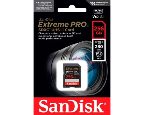 Карта памяті SanDisk 256GB SDXC class 10 UHS-I Extreme Pro (SDSDXEP-256G-GN4IN)