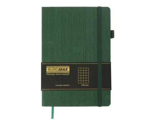 Книга записна Buromax Color Tunes А5 96 аркушів, у клітинку зелений (BM.295100-04)