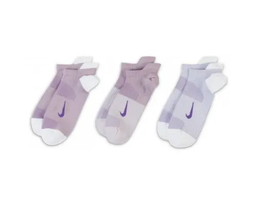 Шкарпетки Nike W NK EVERYDAY PLUS LTWT NS 3PR CV2964-970 34-38 3 пари Сірий/Фіолетовий (194955547083)