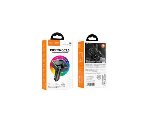 FM модулятор HOCO E81, Black, Box