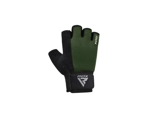 Перчатки для фитнеса RDX W1 Half Army Green Plus L (WGA-W1HA-L+)