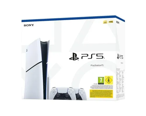 Ігрова консоль Sony Playstation PlayStation 5 Slim (2 геймпада Dualsense) Blu-Ray (1000042053)