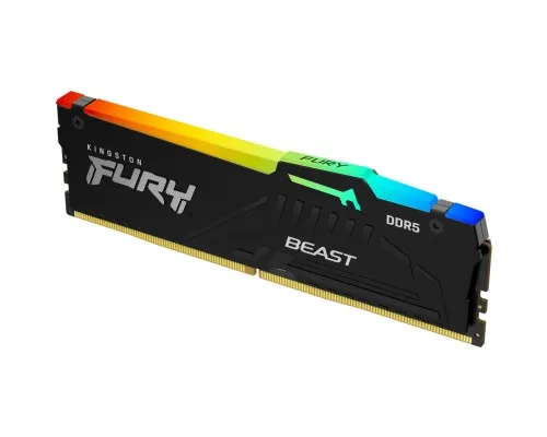 Модуль пам'яті для комп'ютера DDR5 16GB 6800 MHz Beast RGB XMP Kingston Fury (ex.HyperX) (KF568C34BBA-16)