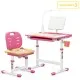 Парта зі стільцем Evo-kids (стіл+стілець+полиця+лампа) Pink (Evo-17 PN Ergo)