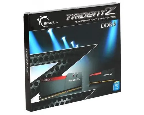 Модуль памяті для компютера DDR4 16GB (2x8GB) 3200 MHz Trident Z Silver H/ Red G.Skill (F4-3200C16D-16GTZB)