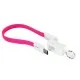 Дата кабель USB 2.0 AM to Type-C 0.18m pink Extradigital (KBU1788)