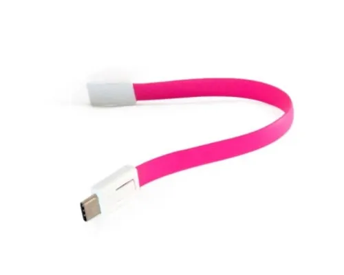 Дата кабель USB 2.0 AM to Type-C 0.18m pink Extradigital (KBU1788)