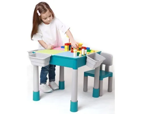 Дитячий стіл Microlab Toys Конструктор Ігровий Центр + 1 стілець (GT-16)