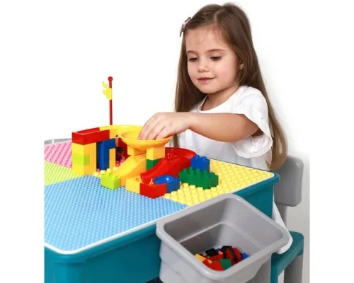 Дитячий стіл Microlab Toys Конструктор Ігровий Центр + 1 стілець (GT-16)