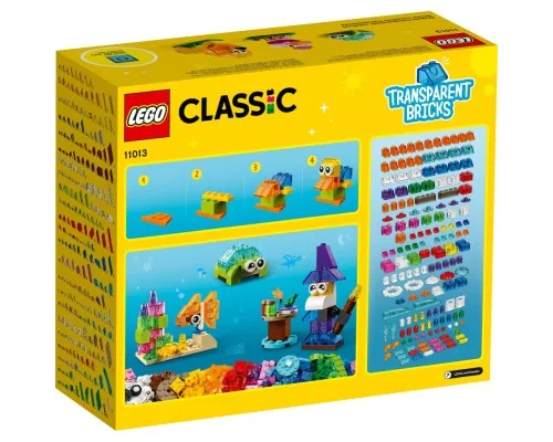 Конструктор LEGO Classic Прозрачные кубики для творчества 500 деталей (11013)