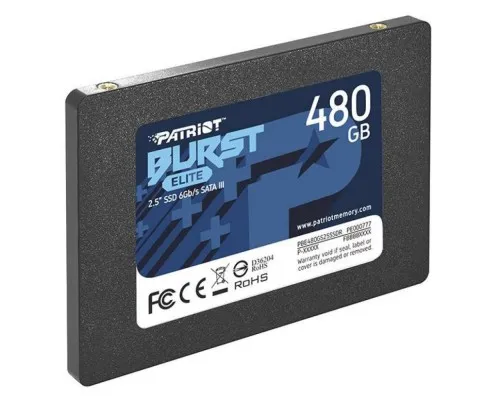 Накопитель SSD 2.5 480GB Burst Elite Patriot (PBE480GS25SSDR)