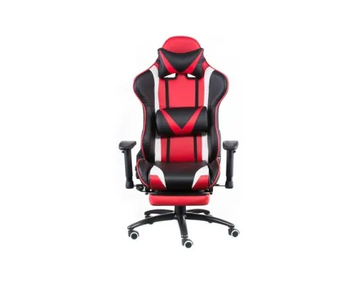 Кресло игровое Special4You ExtremeRace black/red/white with footrest (E6460)