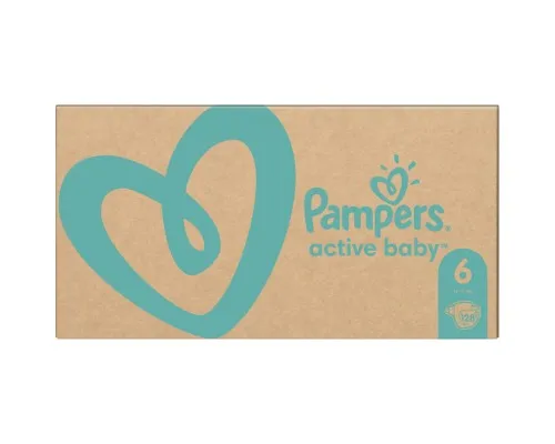 Підгузки Pampers Active Baby Розмір 6 (Extra Large) 13-18 кг 128 шт (8006540032688)