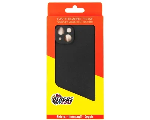 Чохол до мобільного телефона Dengos Carbon iPhone 14 Plus black (DG-TPU-CRBN-158)