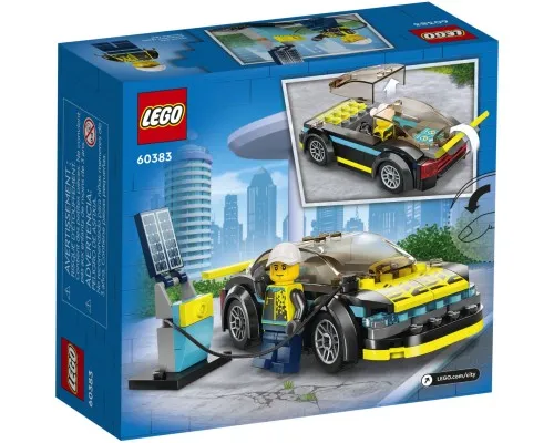 Конструктор LEGO City Электрический спортивный автомобиль 95 деталей (60383)