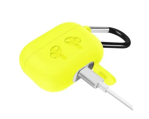 Чохол для навушників BeCover Silicon Protection для Apple AirPods Pro Yellow (704506)