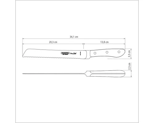 Кухонний ніж Tramontina Prochef Bread 203 мм (24159/008)