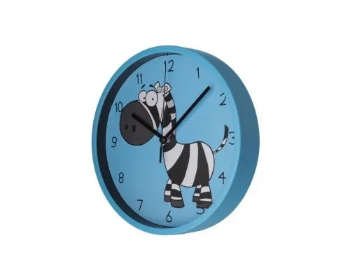 Настінний годинник Optima Little Zebra пластиковий, блакитний (O52106)