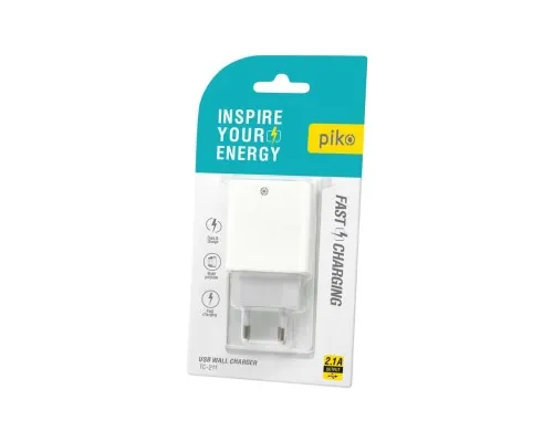 Зарядний пристрій Piko TC-211 (1USB2,1A) (1283126515156)