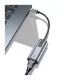 Перехідник USB3.1 Type-C to Ethernet RJ45 1000Mb Aluminum black Vention (CFNHB)