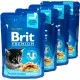 Вологий корм для кішок Brit Premium Cat з куркою для кошенят 3+1 100 г (2700000030349)