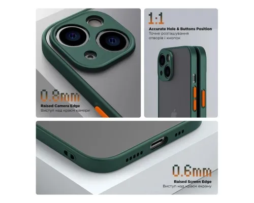 Чохол до мобільного телефона Armorstandart Frosted Matte OPPO A18 4G / A38 4G Dark Green (ARM72403)