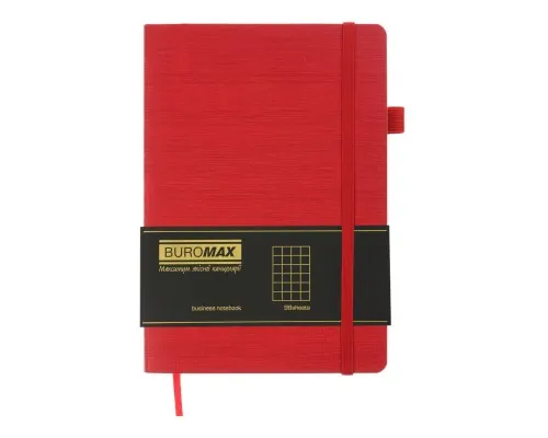 Книга записная Buromax Color Tunes А5 96 листов, в клетку красный (BM.295100-05)