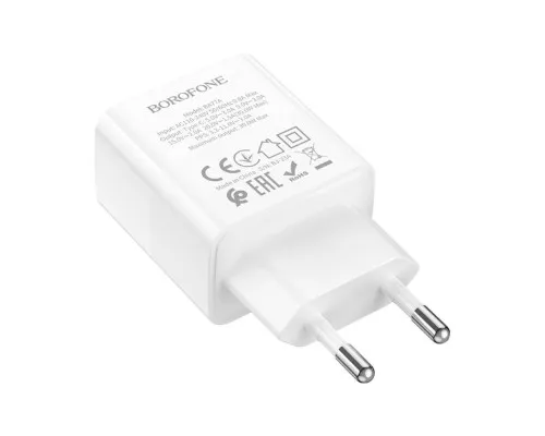 Зарядний пристрій BOROFONE BA77A charger set (C to iP) White (6941991101281)