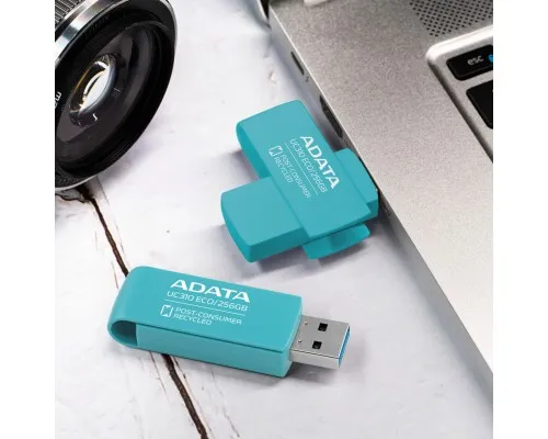 USB флеш накопичувач ADATA 256GB UC310 Eco Green USB 3.2 (UC310E-256G-RGN)