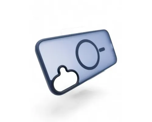 Чохол до мобільного телефона BeCover Metal Buttons Case (MagSafe) для Apple iPhone 16 Plus Blue (712094)