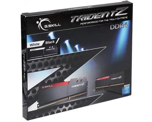 Модуль памяти для компьютера DDR4 16GB (2x8GB) 3200 MHz Trident Z Black H/White G.Skill (F4-3200C16D-16GTZKW)