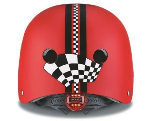 Шлем Globber с фнариком (XS/S) Гонки красный (507-102)