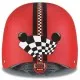 Шлем Globber с фнариком (XS/S) Гонки красный (507-102)
