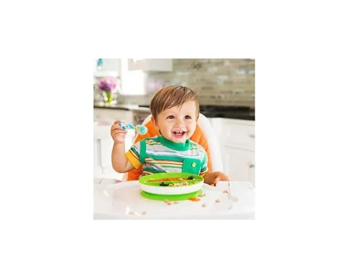 Набор детской посуды Munchkin тарелка секционная на присоске зеленая (27160.04)