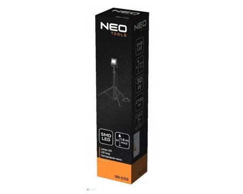 Прожектор Neo Tools алюминий, 220 В, 30Вт, 2700 люмен, SMD LED, кабель 3 м с вил (99-059)