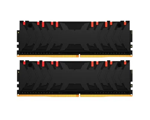 Модуль памяти для компьютера DDR4 16GB (2x8GB) 4600 MHz FURY Renegade RGB Black Kingston Fury (ex.HyperX) (KF446C19RBAK2/16)