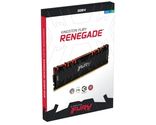 Модуль памяти для компьютера DDR4 16GB (2x8GB) 4600 MHz FURY Renegade RGB Black Kingston Fury (ex.HyperX) (KF446C19RBAK2/16)