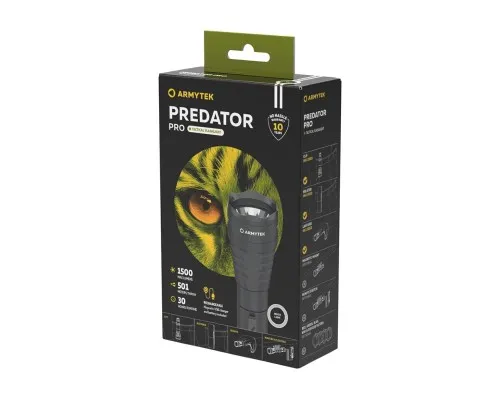 Фонарь Armytek Predator Pro Marnet USB White (F07301C)