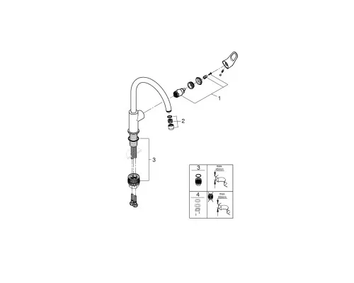 Смеситель Grohe 31555001 (CV030532)