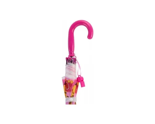 Зонт Economix Jolly Zoo трость автомат, розовый (E98426)