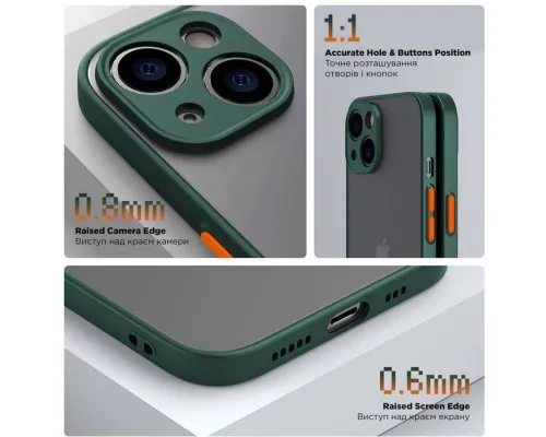 Чохол до мобільного телефона Armorstandart Frosted Matte Xiaomi Redmi 12 4G Dark Green (ARM68552)