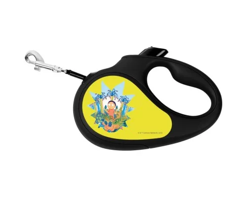 Поводок для собак WAUDOG R-leash Рик и Морти 2 L до 50 кг 5 м черный (8126-0281-01)