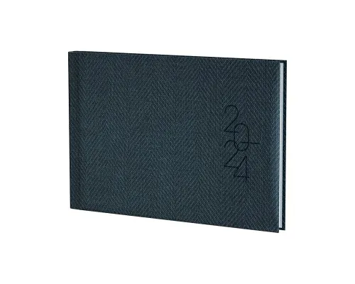 Еженедельник Brunnen датированный 2024 карманный Tweed Серый A6 72 листа (73-755 32 804)