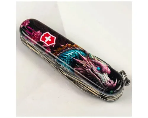 Нож Victorinox Climber Zodiac Лазурний дракон (1.3703.3_Z3290p)