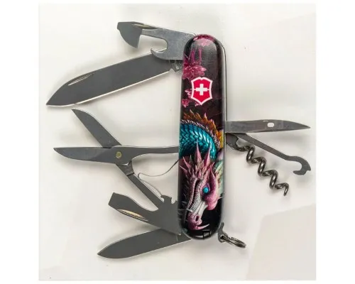 Нож Victorinox Climber Zodiac Лазурний дракон (1.3703.3_Z3290p)