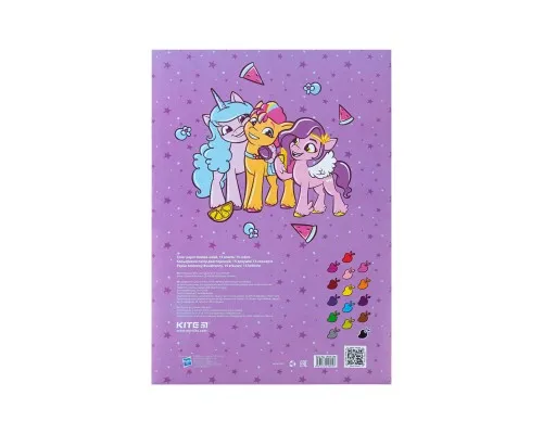 Цветная бумага Kite А4 двухсторонняя My Little Pony 15л/15 цв (LP24-250)