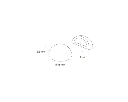Форма для шоколаду Silikomart Chocado для праліне Semisfera d31 h16мм (CH013)