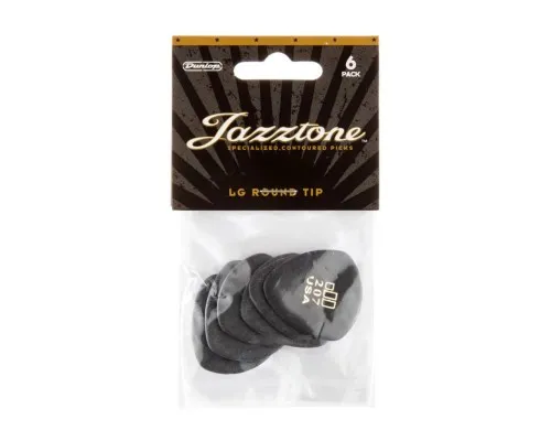 Медіатор Jim Dunlop Jazztone Large Round Tip Pick 6 шт. (477P207)