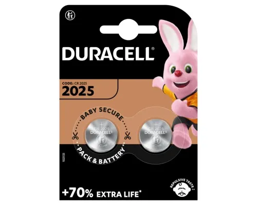 Батарейка Duracell CR 2025 / DL 2025 * 2 (5000394203907 / 5008922)