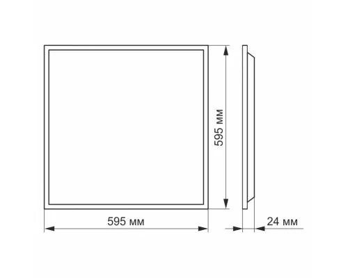 Светильник TITANUM LED панель 60W 4100K 220V (VL-Pb604W(2))